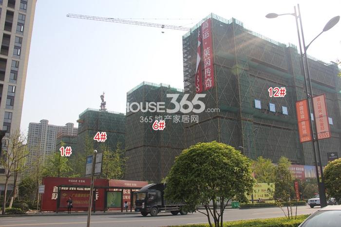 高运莱茵传奇1、4、6、12号楼施工进度 2015年5月摄