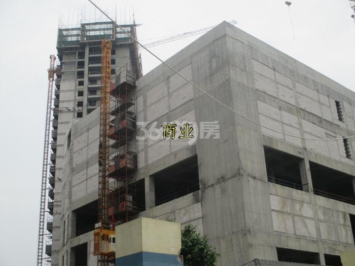 华元欢乐城项目商业部分施工进程图（2015.10）
