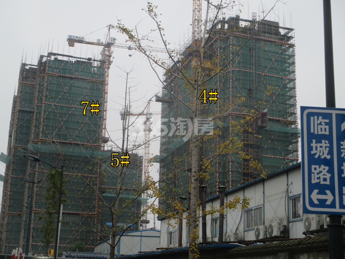 余之城项目4、5、7号楼施工进程图（2015.11）