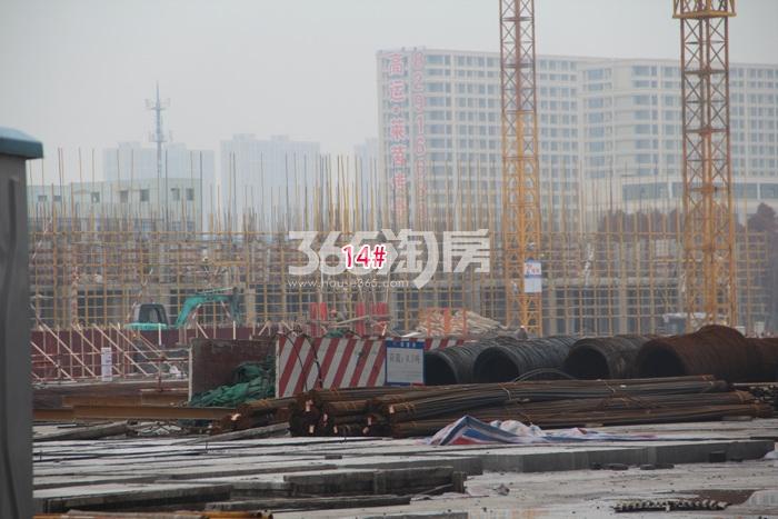 中国铁建江南国际城14号楼实景图 2016年1月摄