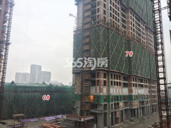 滨江华家池6、7号楼施工实景图 2016年1月摄
