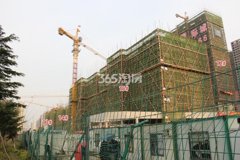 中国铁建江南国际城12、13、14、15号楼实景图 2016年3月摄
