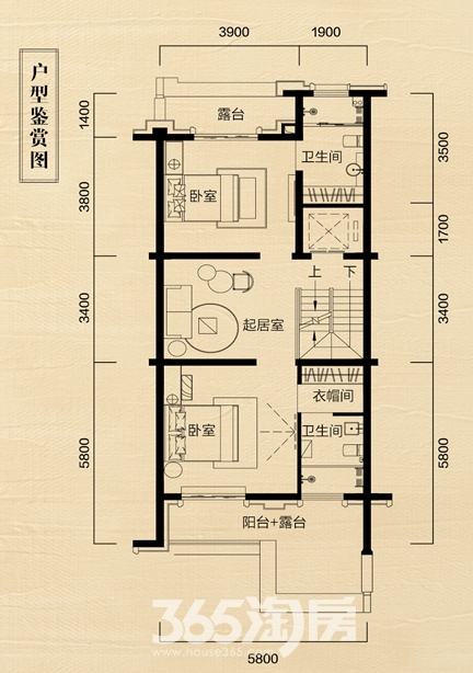 中海央墅B2F户型图（330-400㎡）