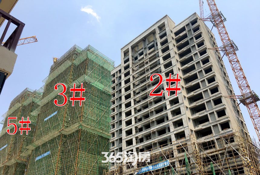 祥源金港湾2、3、5#楼工程进度实景（2017.8）