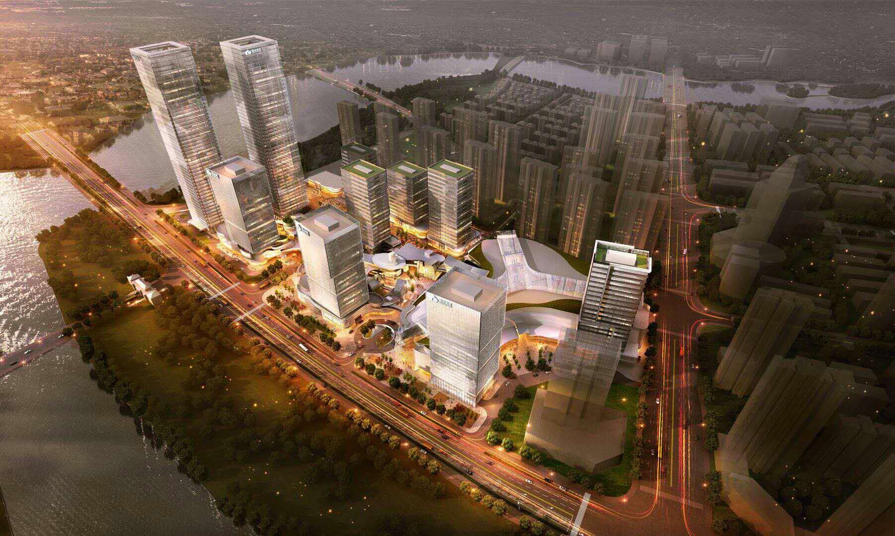 绿地中央公园鸟瞰图