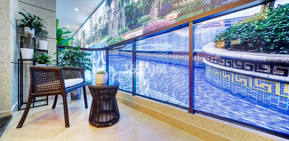 滨江旭辉万家之星洋房123方(e-2户型)样板房---阳台